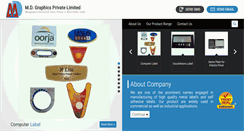 Desktop Screenshot of mdgraphics.in
