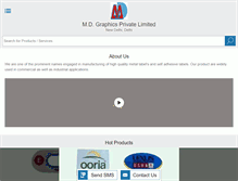 Tablet Screenshot of mdgraphics.in